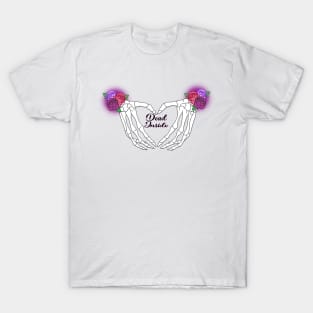 Dead Inside Skeleton Hand Hearts - Pastel Goth - Mightbelucifer T-Shirt